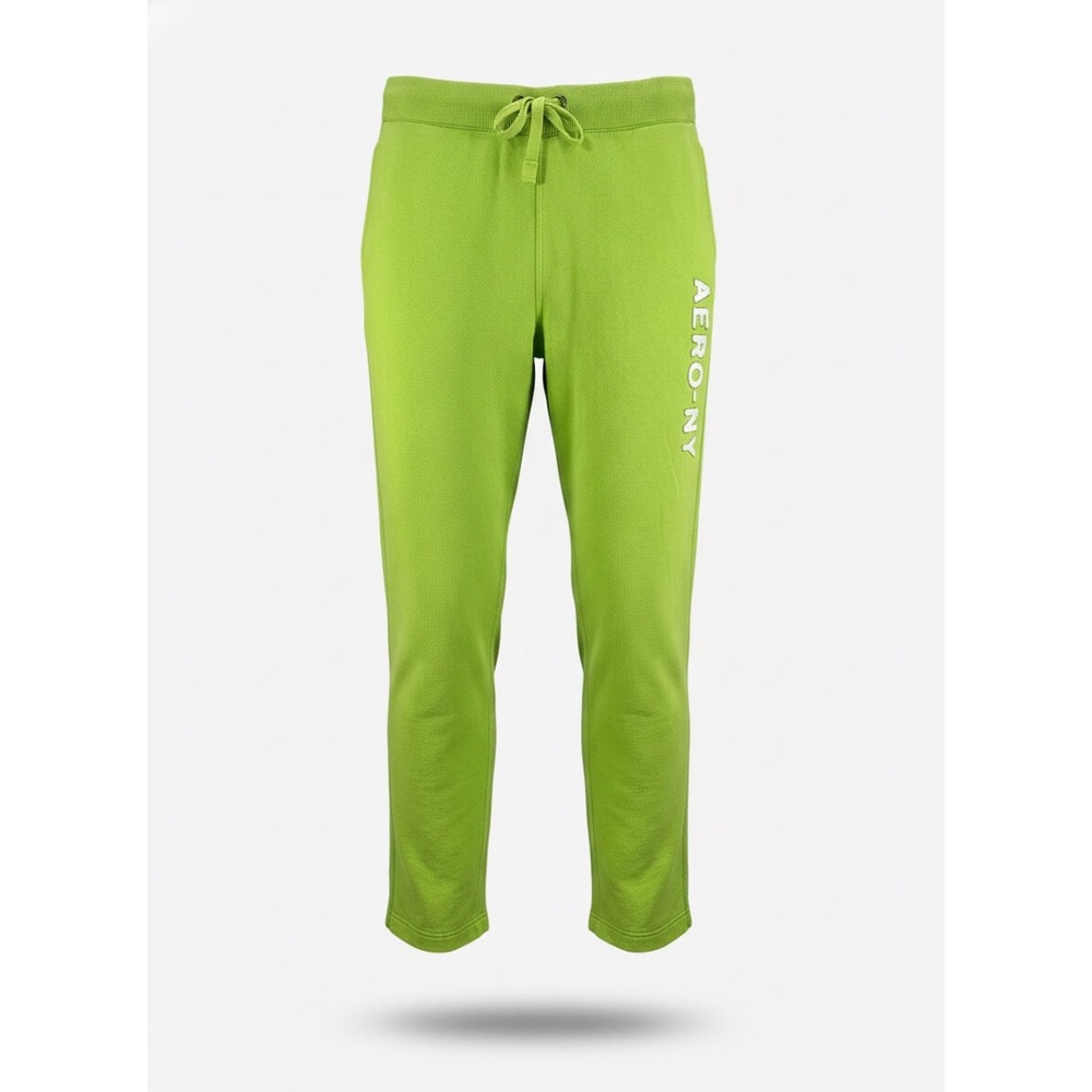 Aeropostale Womens Lime Green Fleece Sweatpants Joggers XL 1715